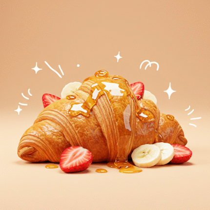 Golden Bloom Croissant