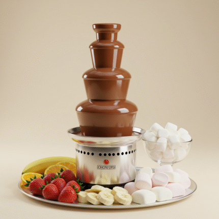 Choice of milk chocolate or pistachio sauce with fresh fruits (strawberries, bananas) and marshmallows