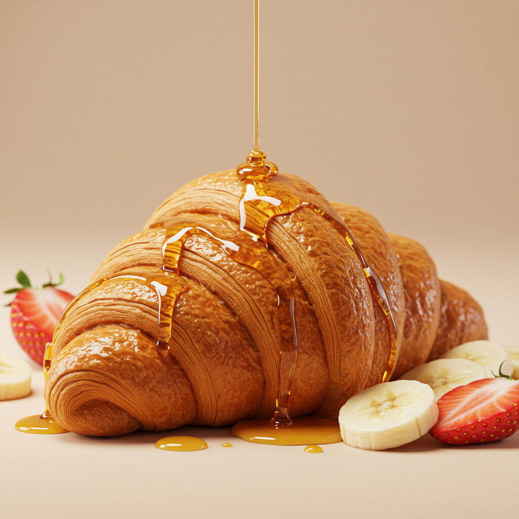 Golden Bloom Croissant