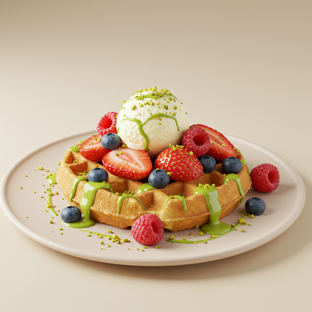 Pistachio Silk Waffle