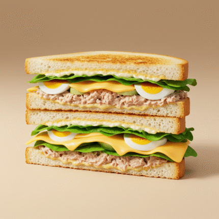 Tuna Melt Club Sandwich